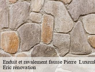 Enduit et ravalement fausse Pierre  LU Luxembourg  Eric rénovation 