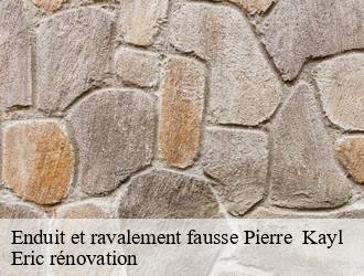 Enduit et ravalement fausse Pierre   kayl- Eric rénovation 