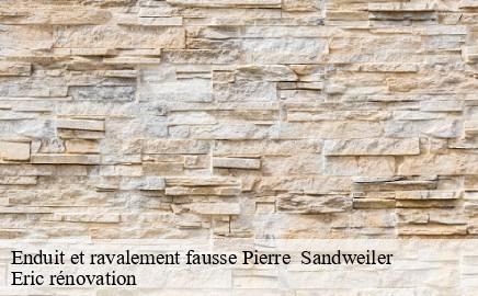 Enduit et ravalement fausse Pierre   sandweiler- Eric rénovation 