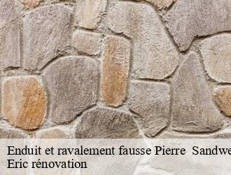 Enduit et ravalement fausse Pierre   sandweiler- Eric rénovation 